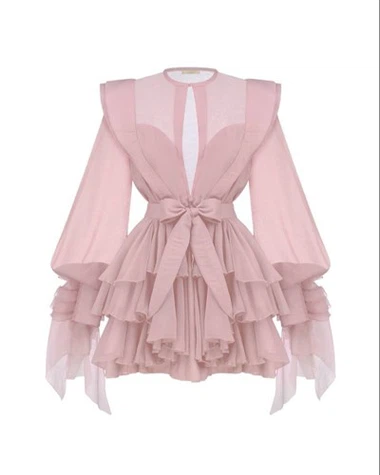 فستان مصغر وردي أنيق